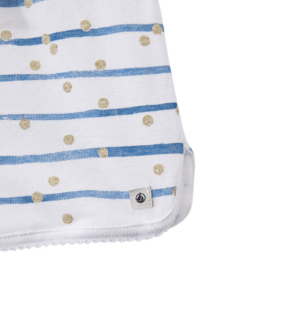 Pyjashort wit ECUME/blauw BLEU/ OR