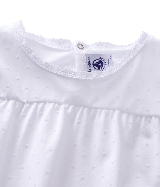 Pyjama fille à pois blanc ECUME
