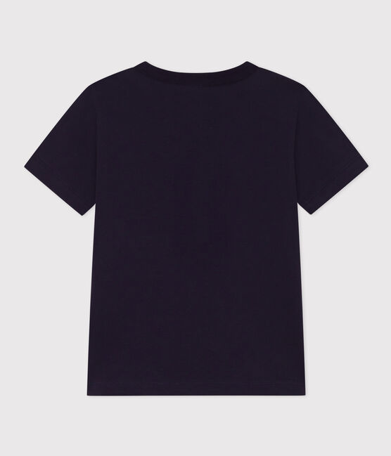 T-shirt met korte mouwen voor jongens blauw SMOKING
