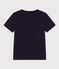 T-shirt met korte mouwen voor jongens blauw SMOKING