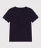 Tee-shirt manches courtes enfant gar&ccedil;on bleu marine