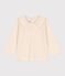 Gevlamde blouse met lange mouwen in jersey voor baby's ecru AVALANCHE
