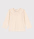 Gevlamde blouse met lange mouwen in jersey voor baby's