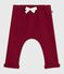 Effen babybroek van zacht en warm katoen AMARANTE