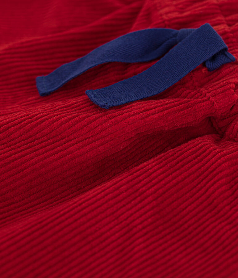 Corduroy meisjesshort rood