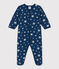 Babypyjama van molton met lichtgevende sterren INCOGNITO/ MARSHMALLOW