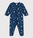 Babypyjama van molton met lichtgevende sterren