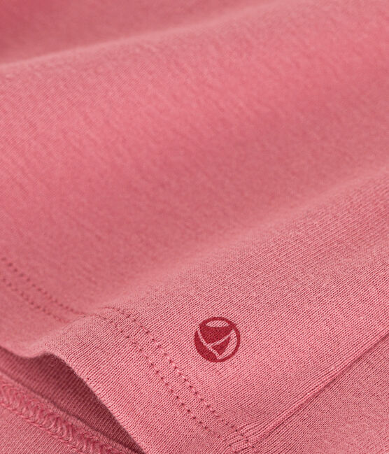 Katoenen babybloesje met kraagje roze ROSEWOOD