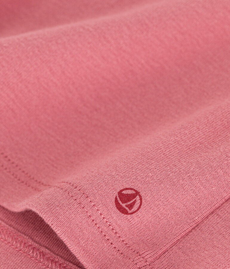 Blouse avec col en coton b&eacute;b&eacute; rose
