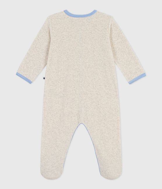 Pyjama bébé en velours uni beige MONTELIMAR CHINE
