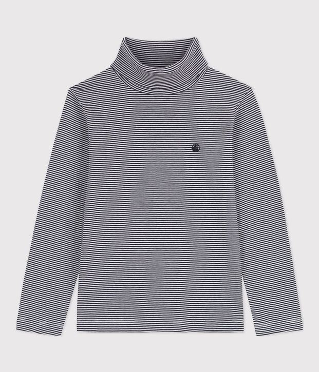 Gestreepte coltrui voor jongens/meisjes in katoen blauw/wit