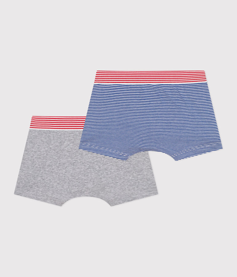 Set met 2 katoenen boxershorts voor kinderen multicouleur
