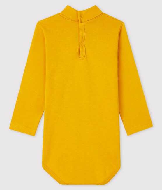 Body manches longues col roulé bébé jaune BOUDOR