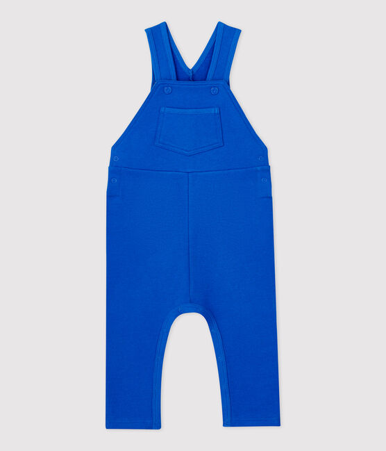 Salopette longue en molleton bébé bleu DELFT