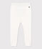 Legging bébé en coton blanc MARSHMALLOW