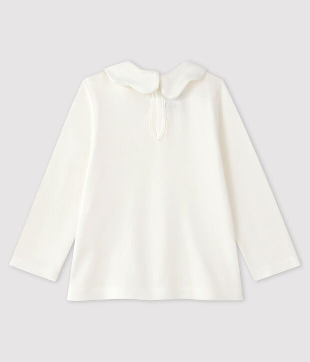 Blouse voor baby's uit katoen wit