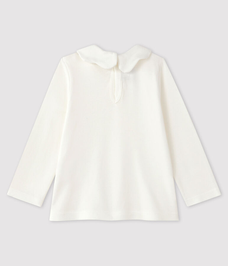 Blouse en coton b&eacute;b&eacute; blanc