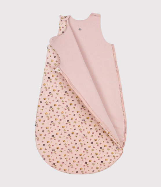 Fluwelen trappelzak voor baby's - TOG 3 roze SALINE/wit MULTICO
