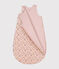 Fluwelen trappelzak voor baby's - TOG 3 roze SALINE/wit MULTICO