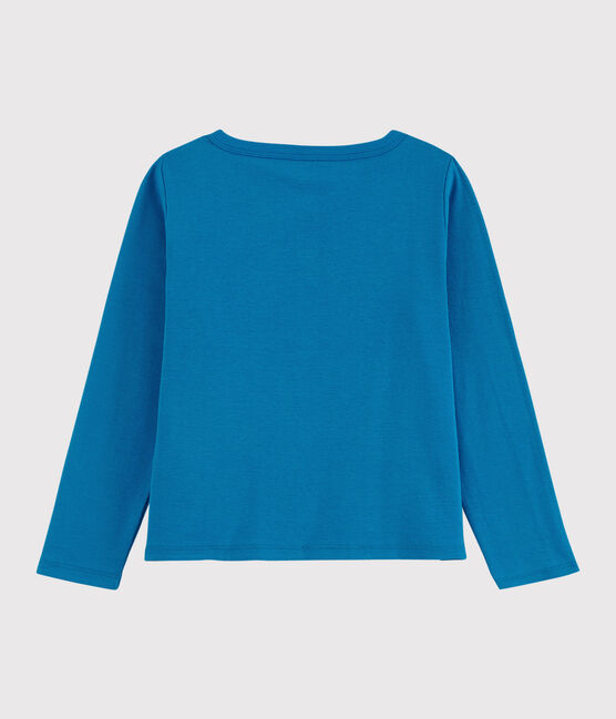 Cardigan in katoen meisjes kinderen blauw MYKONOS