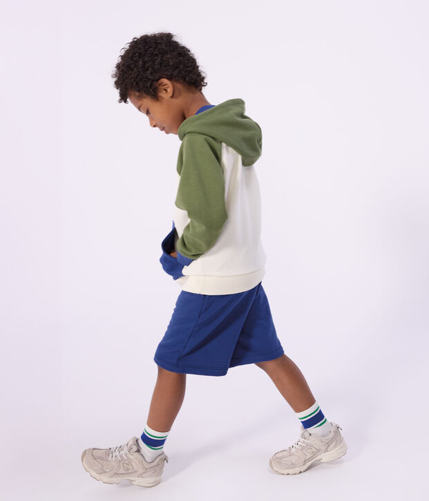 Katoenen hoodie voor kinderen ecru/multicouleur
