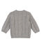 Cardigan en tricot laine et coton torsadé bébé mixte gris SUBWAY CHINE