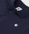 Effen katoenen babypolo met korte mouwen blauw SMOKING