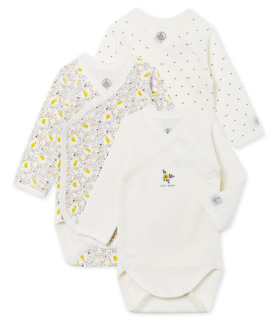 Set van 3 rompertjes met lange mouwen voor baby meisje variante 1