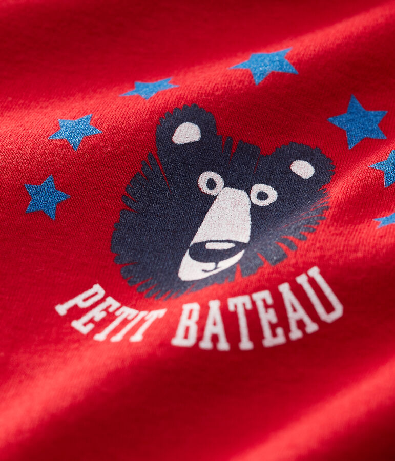 Tee-shirt b&eacute;b&eacute; gar&ccedil;on rouge