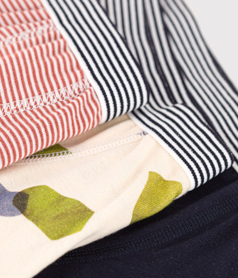 Set met drie boxershorts van katoen voor kinderen multicouleur