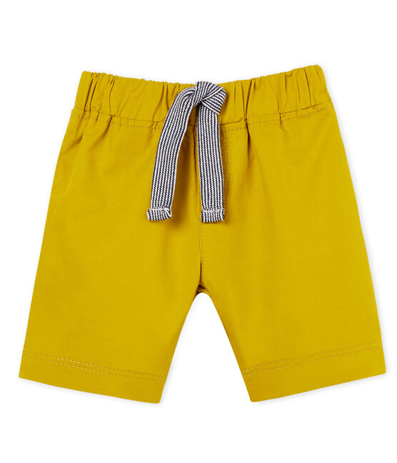 Short bébé garçon en twill vert BAMBOO