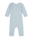 Combinaison courte bébé garçon en laine et coton