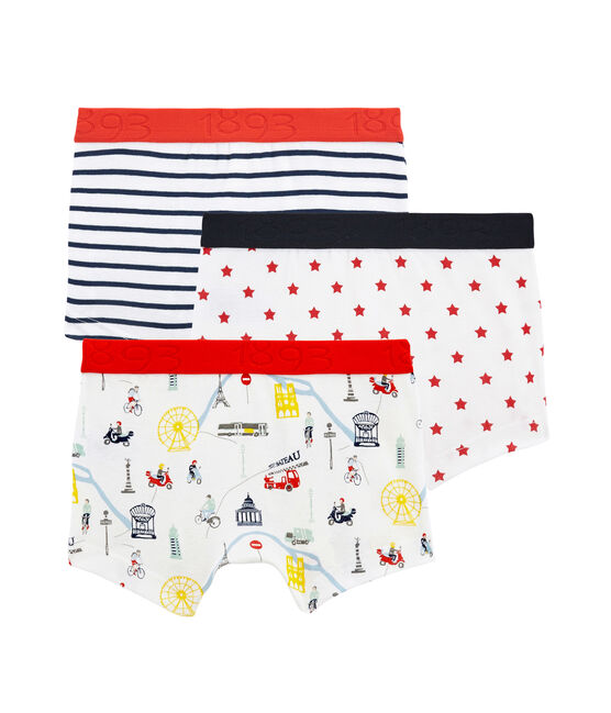 Trio van boxershorts jongens variante 1
