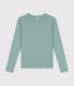 L'Iconique, T-shirt met lange mouw van effen ribstof voor dames