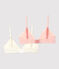 Lot de 2 soutiens-gorge imprimé paillettes fille en coton biologique et élasthanne variante 1