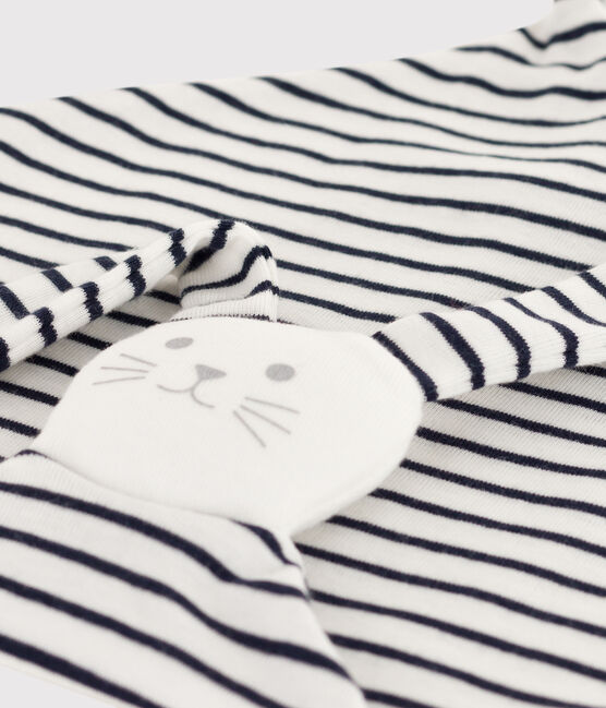DOUDOU MARINIÈRE EN COTON blanc MARSHMALLOW/bleu SMOKING