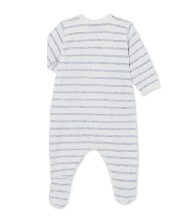 Dors bien b&eacute;b&eacute; ray&eacute; blanc/gris