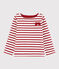 Marinetrui voor meisjes kinderen wit MARSHMALLOW/rood TERKUIT