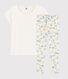 Pyjama fleurs printanières fille- femme en coton