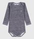 Body manches longues bébé en laine et coton