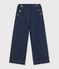 Pantalon wide leg enfant en denim bleu