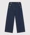 Pantalon wide leg enfant en denim bleu