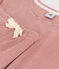 Korte pyjama en T-shirt van gestreept katoen voor dames FAMEUX/ MARSHMALLOW