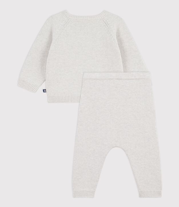 2-delige babyset van katoen met teddybeerpatroon MONTELIMAR CHINE
