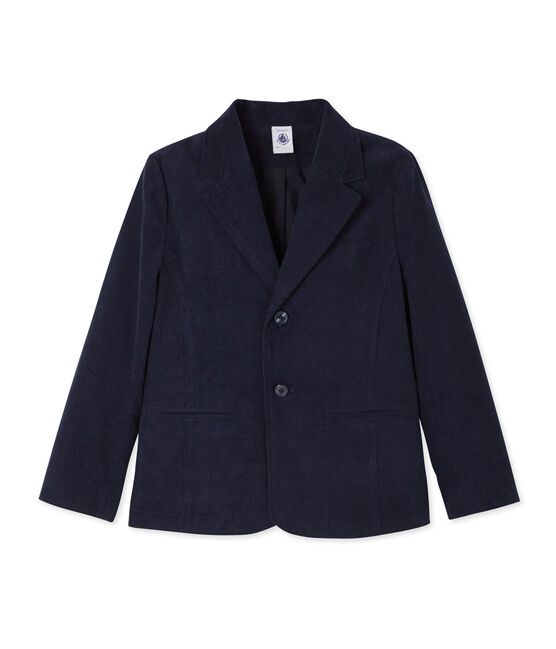 Veste de costume garçon en velours bleu SMOKING