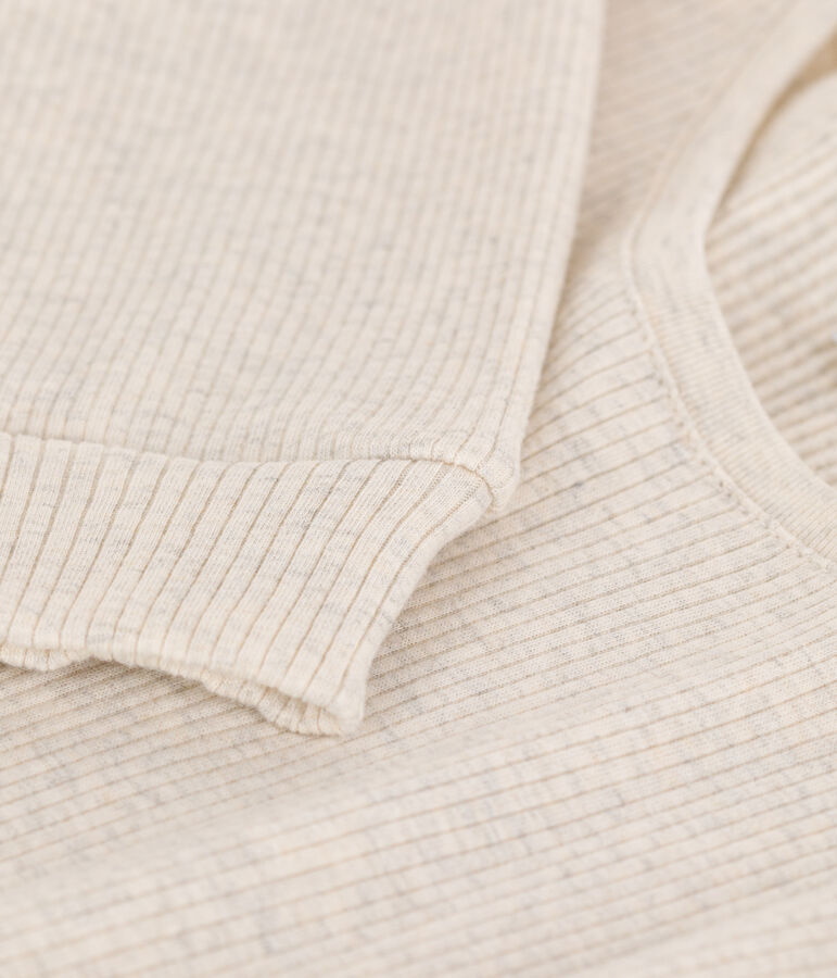 Pyjama femme en coton beige MONTELIMAR CHINE