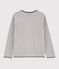 Katoenen jersey cardigan voor jongens grijs POUSSIERE CHINE