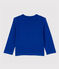 Katoenen T-shirt met lange mouwen voor babyjongens blauw SURF