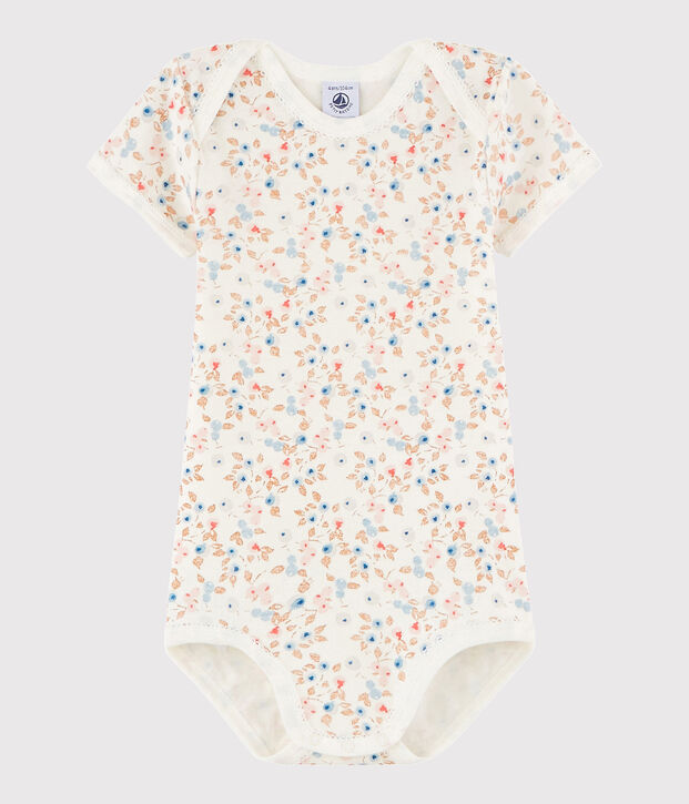 Body manches courtes b&eacute;b&eacute; fille wit/multicouleur