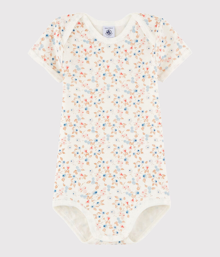 Body manches courtes b&eacute;b&eacute; fille wit/multicouleur